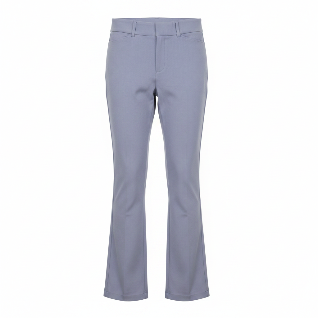 Lavender Blue Slim Flare Trousers - Ghost Mannequin