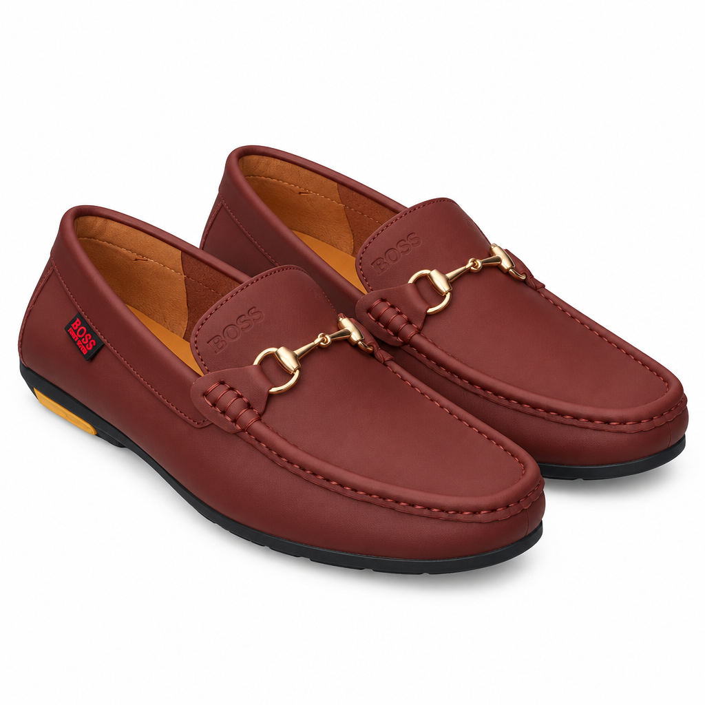 Burgundy Leather Horsebit Loafer – Catalog Shot