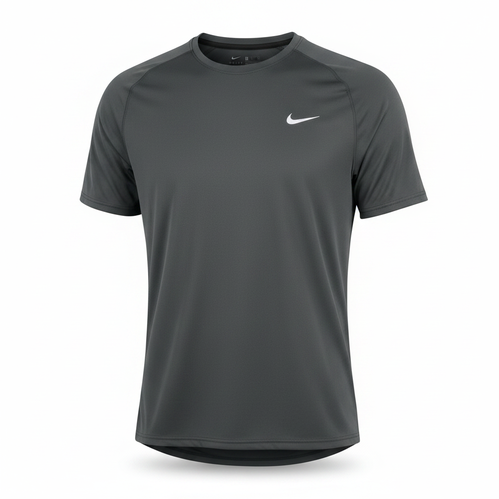 Men's Dark Charcoal Short-Sleeve Athletic Performance T-Shirt – Ghost Mannequin