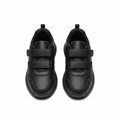 Kids all-black velcro chunky sneakers ghost mannequin pair view