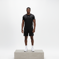 Black Graphic Sports Set - Model Front