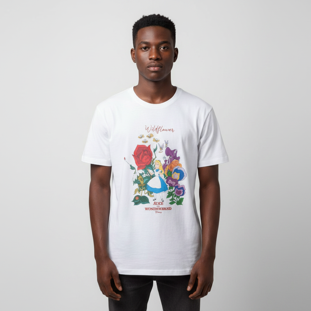 Wildflower Graphic Tee – Front Model