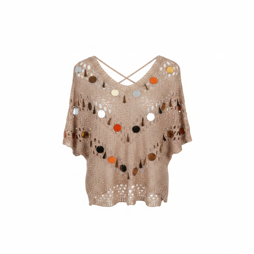 Ghost Mannequin – Mirror Crochet Lace Top