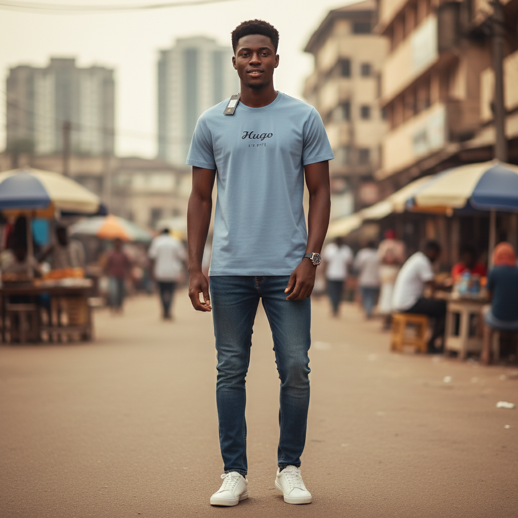 Script Logo Tee - Model Shot