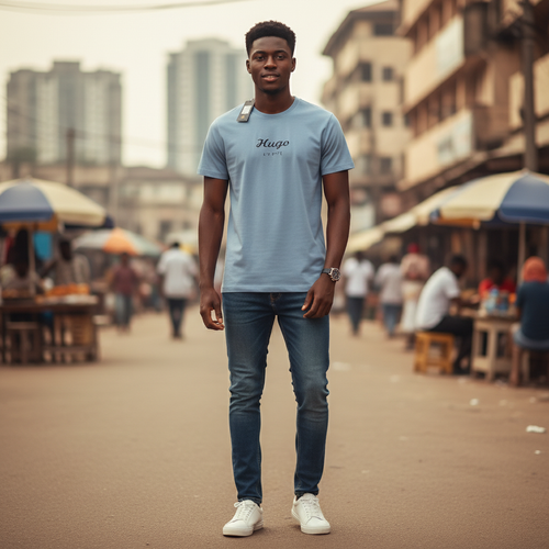 Script Logo Tee - Model Shot