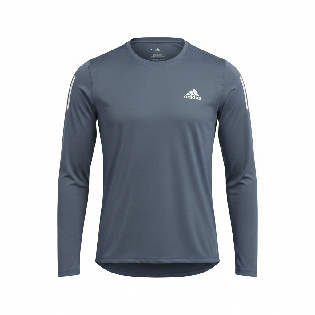 Men's Steel Blue Long-Sleeve Athletic Performance Shirt – Ghost Mannequin