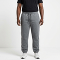 Adult Black model wearing grey marl cuffed drawstring joggers