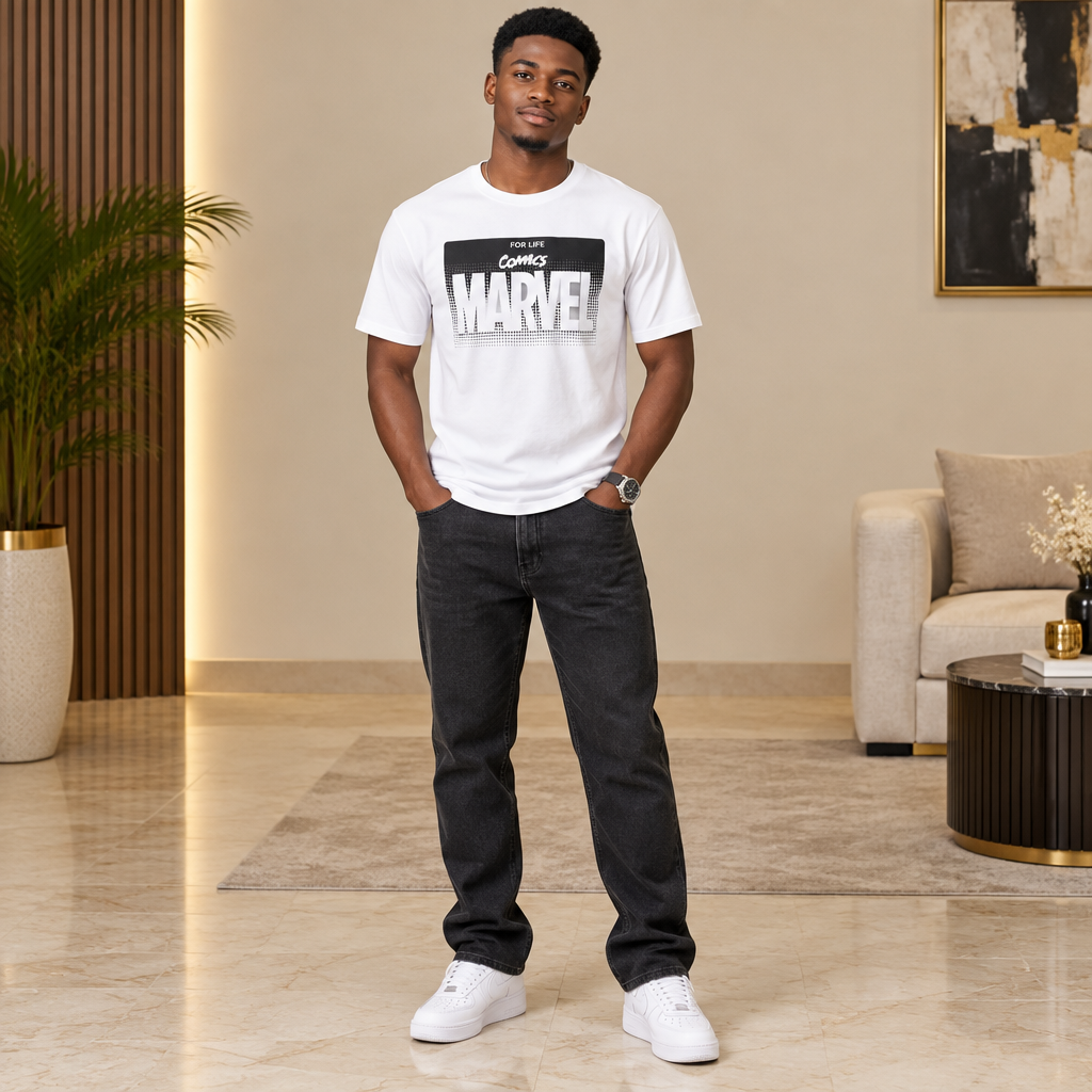 Marvel Comics For Life Graphic Tee – Model Shot