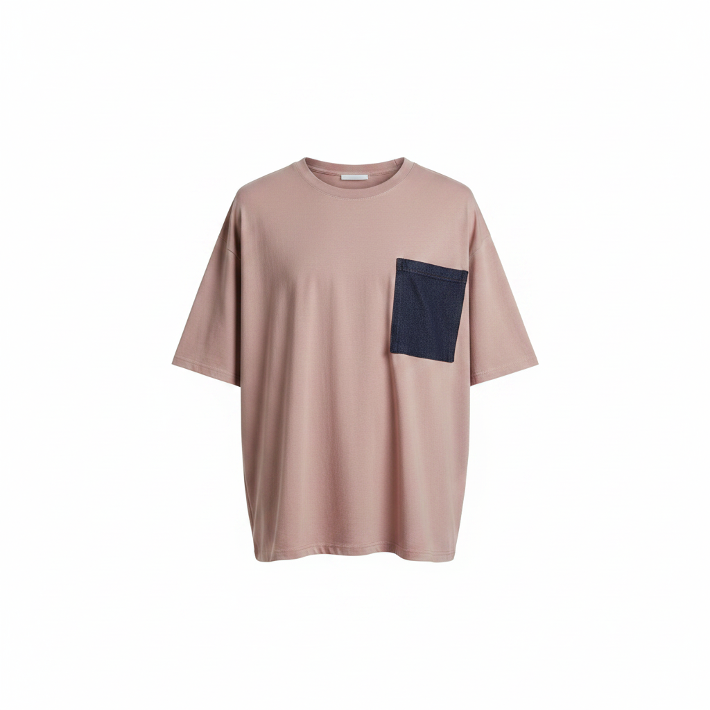 Blush Pink Denim Pocket T-Shirt – Ghost Mannequin