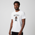 Front model view – Mustard Cartoon Graphic Tee