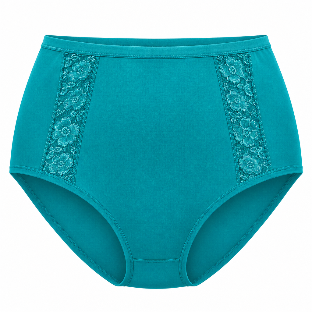 Plus Size High-Waist Shaper Briefs – Teal