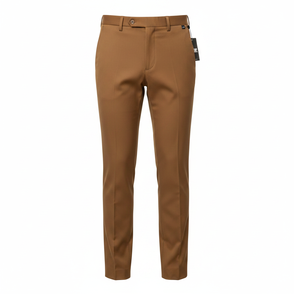 Men's Slim Dress Trousers – Ghost Mannequin Brown
