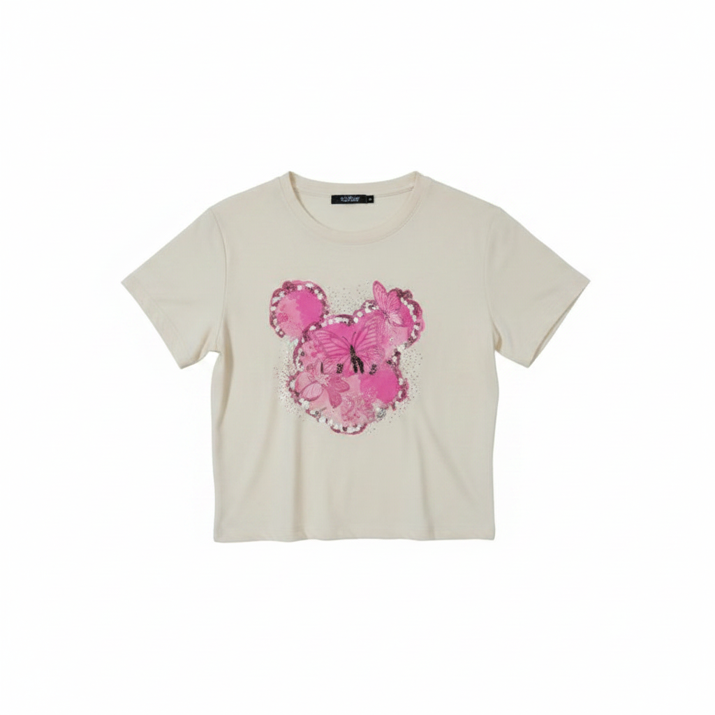 Women's Graphic Print Crop Top — Ghost Mannequin