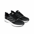Adidas Black White Stripe Running Sneaker - Ghost Mannequin