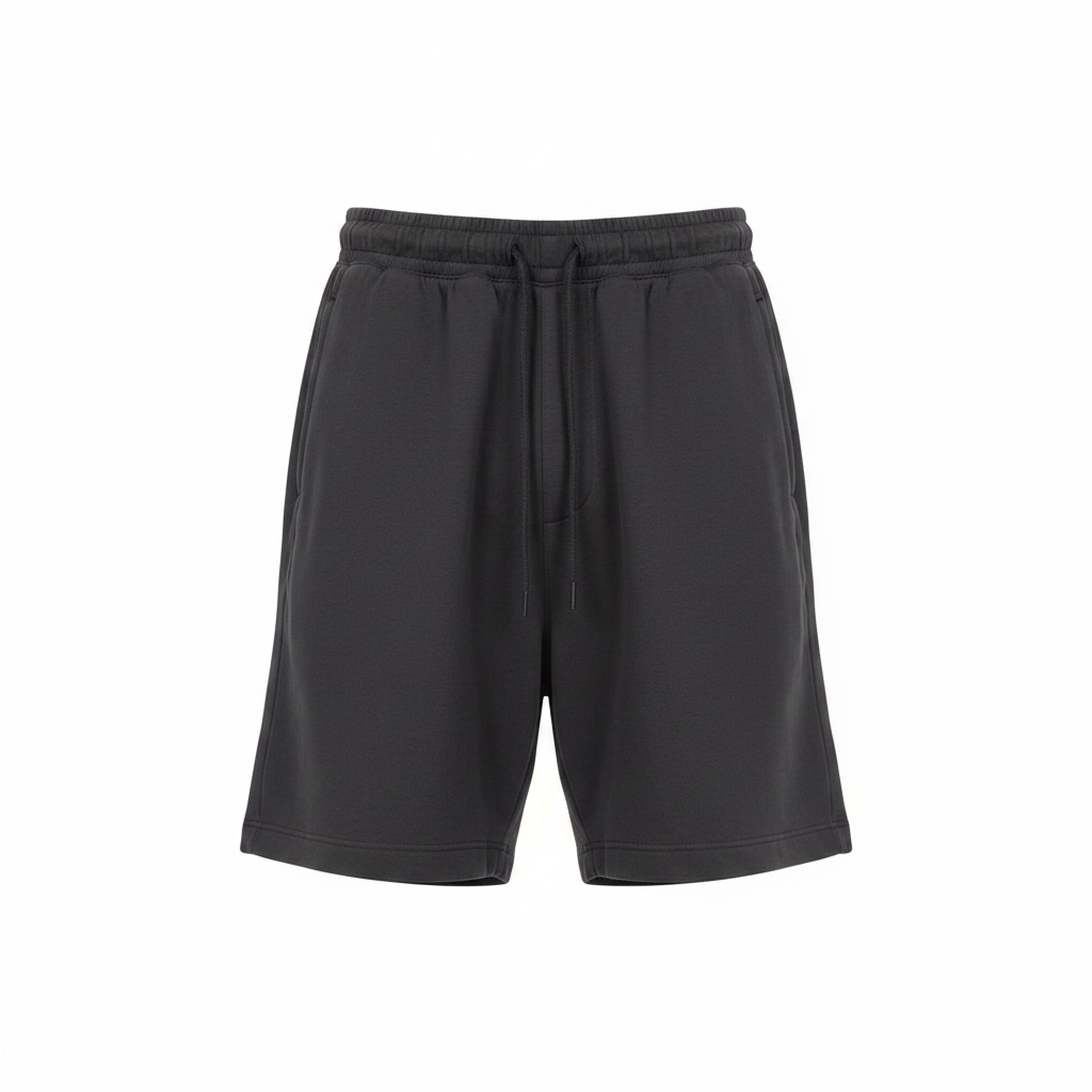 Men's Relaxed Plain Drawstring Shorts – Ghost Mannequin Charcoal