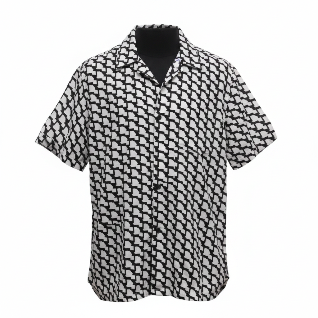 Geometric Print Short Sleeve Shirt – Ghost Mannequin