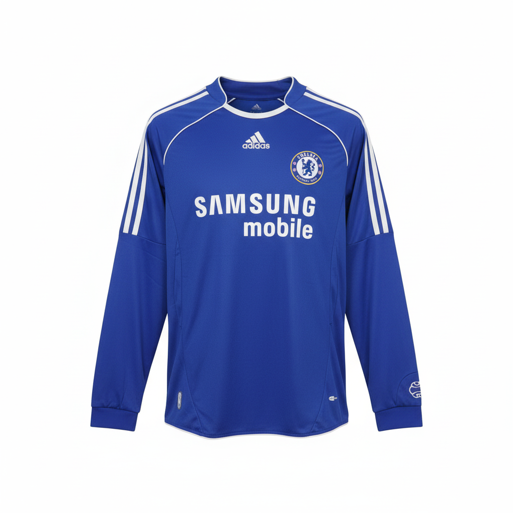 Blue Retro Long Sleeve Home Jersey – Ghost Mannequin