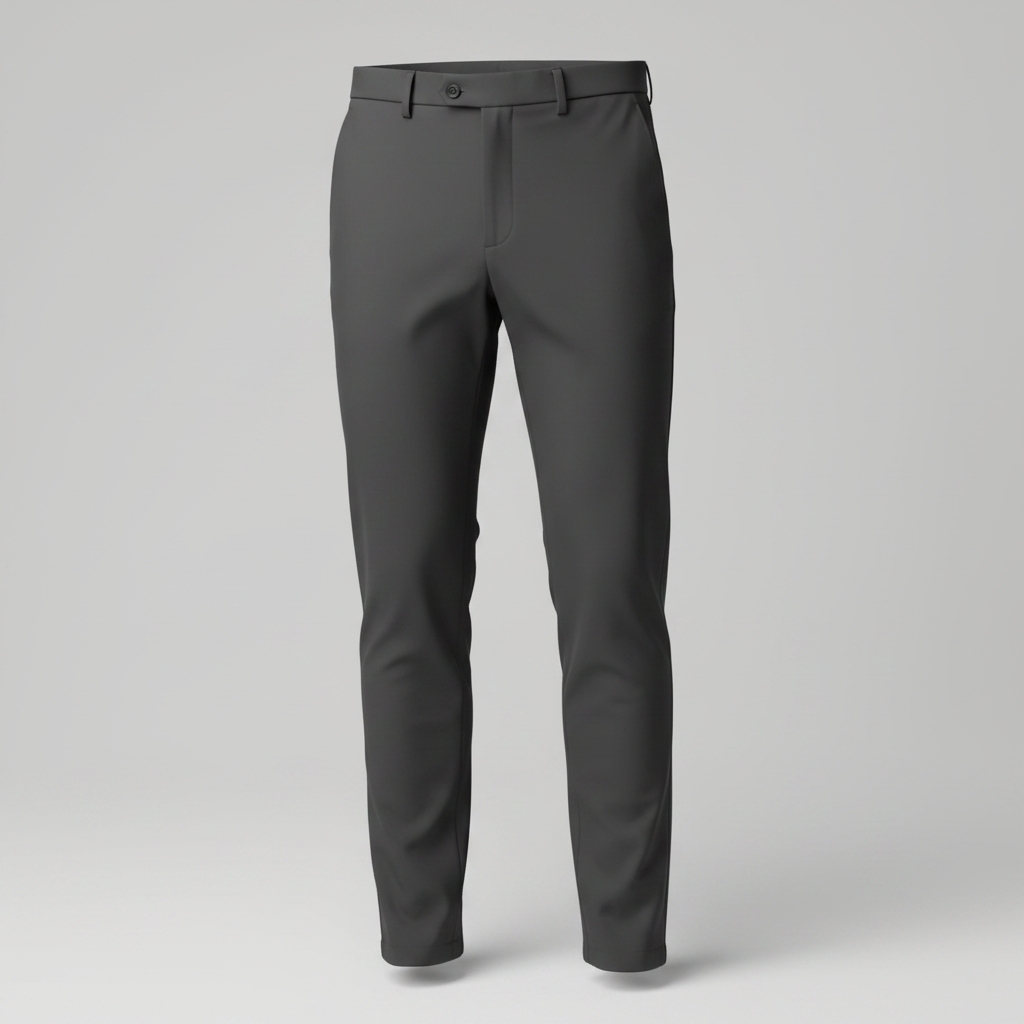 Chukmore Charcoal Grey Slim Formal Trousers - Ghost Mannequin