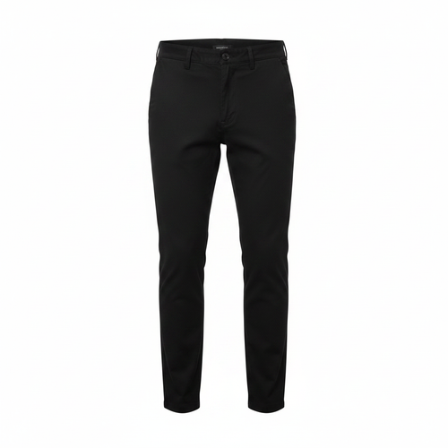 Men's Slim Straight-Leg Chino Trousers – Ghost Mannequin Black