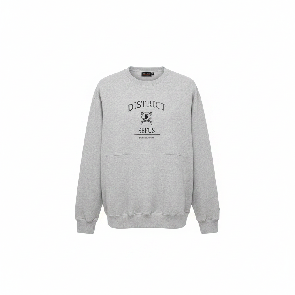 District Graphic Crew-Neck Sweatshirt – Ghost Mannequin