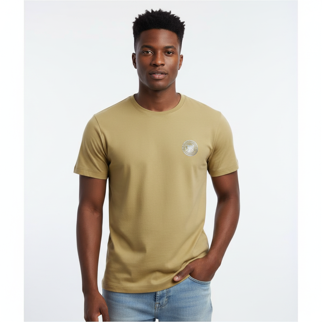 Mustard Graphic Tee - Model Front View