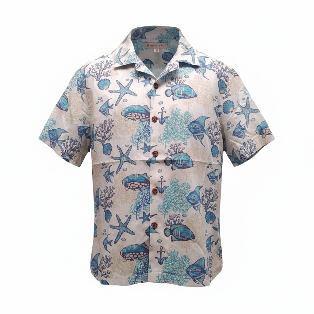 Costavana Marine Print Shirt – Ghost Mannequin