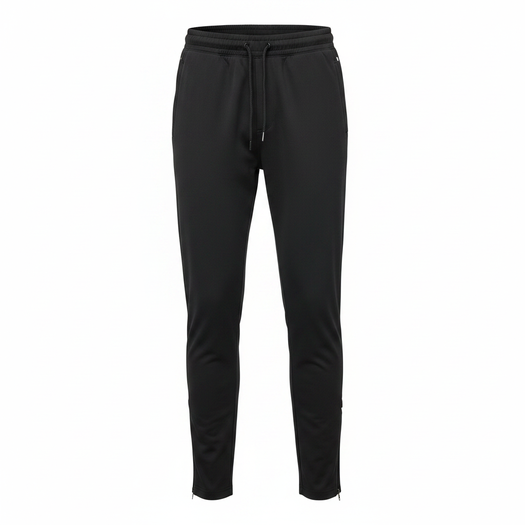 Zenith Black Tapered Joggers – Ghost Mannequin