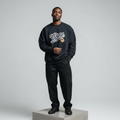 Black Child Forever Graphic Sweatshirt - Model Front