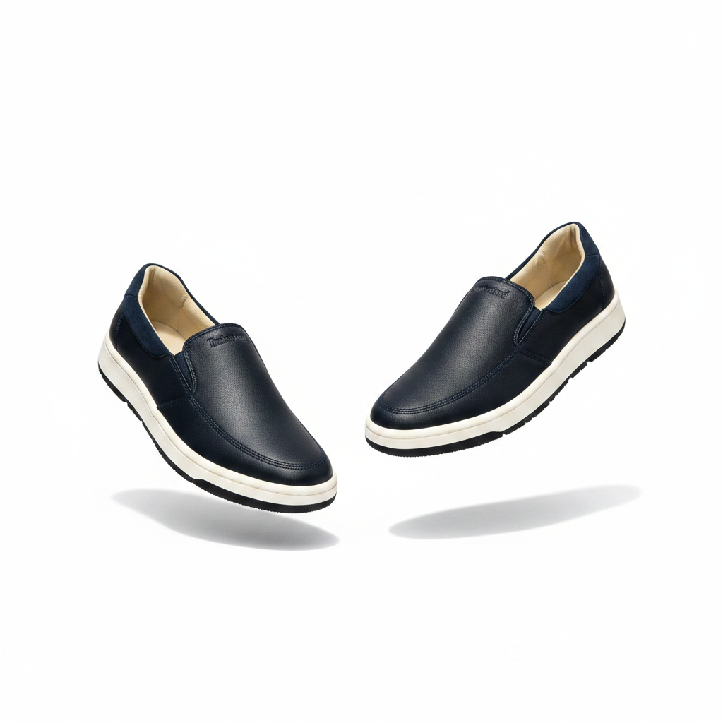 Men's Navy Blue Leather Slip-On Loafer – Ghost Mannequin