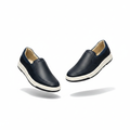 Men's Navy Blue Leather Slip-On Loafer – Ghost Mannequin