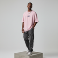 Pink Make Today Count Oversized Tee - Model Front
