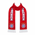 Red football fan scarf ghost mannequin front view