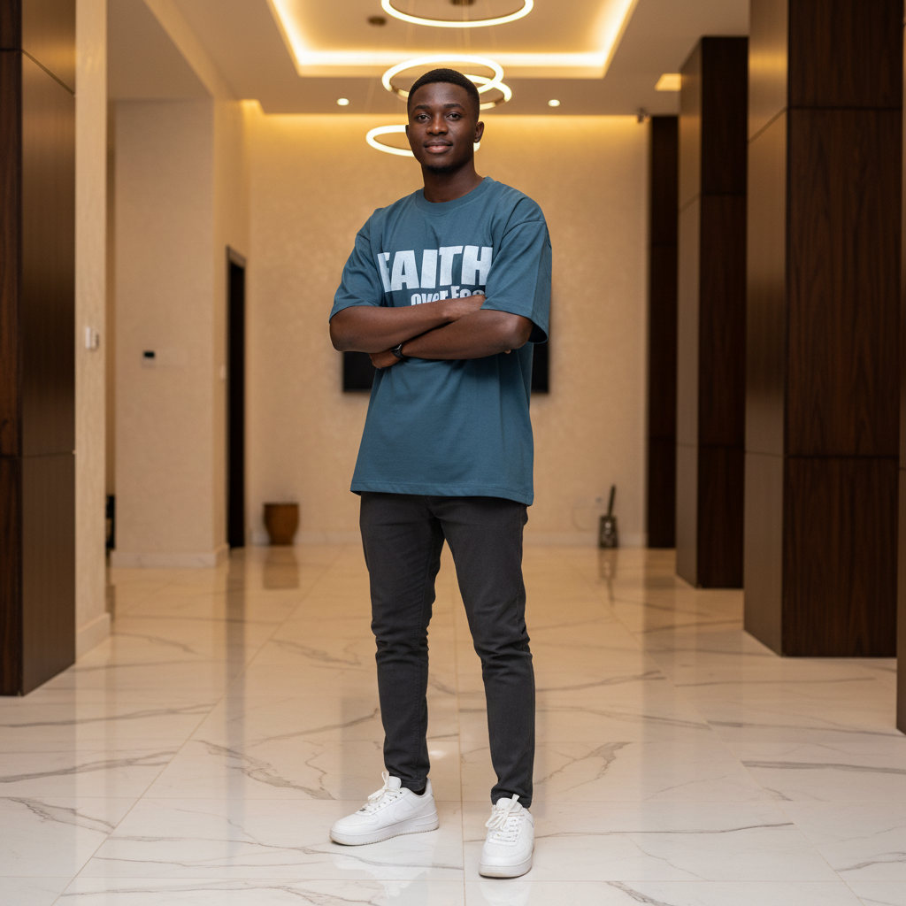Faith Over Fear Tee – Model Shot