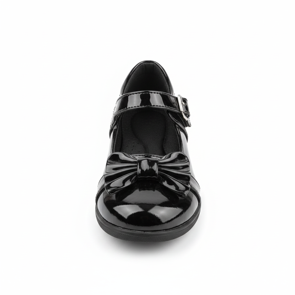 Black Patent Mary Jane Girls School Shoe - Ghost Mannequin