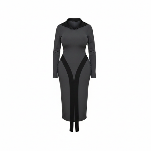 Shadow Panel Bodycon Midi Dress – Ghost Mannequin