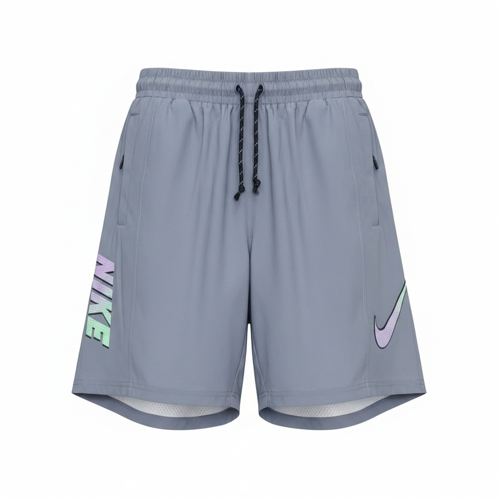 Grey Woven Running Shorts - Ghost Mannequin