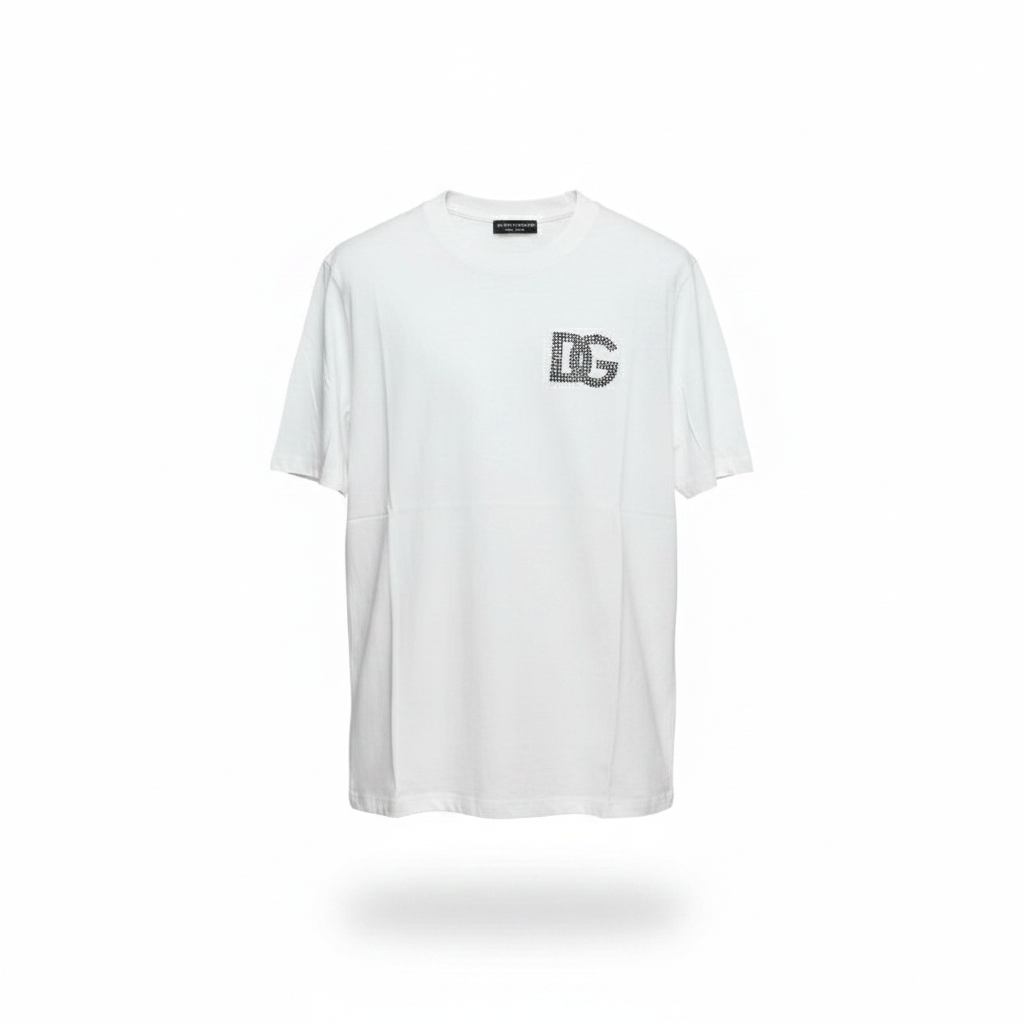 White Crystal Monogram Graphic Tee – Ghost Mannequin