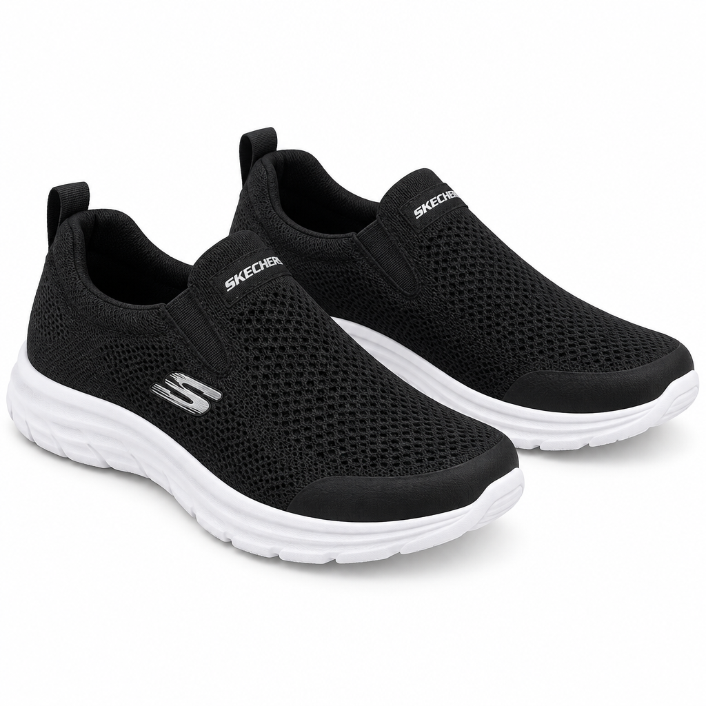 Black Mesh Slip-On Athletic Sneaker – Ghost Mannequin