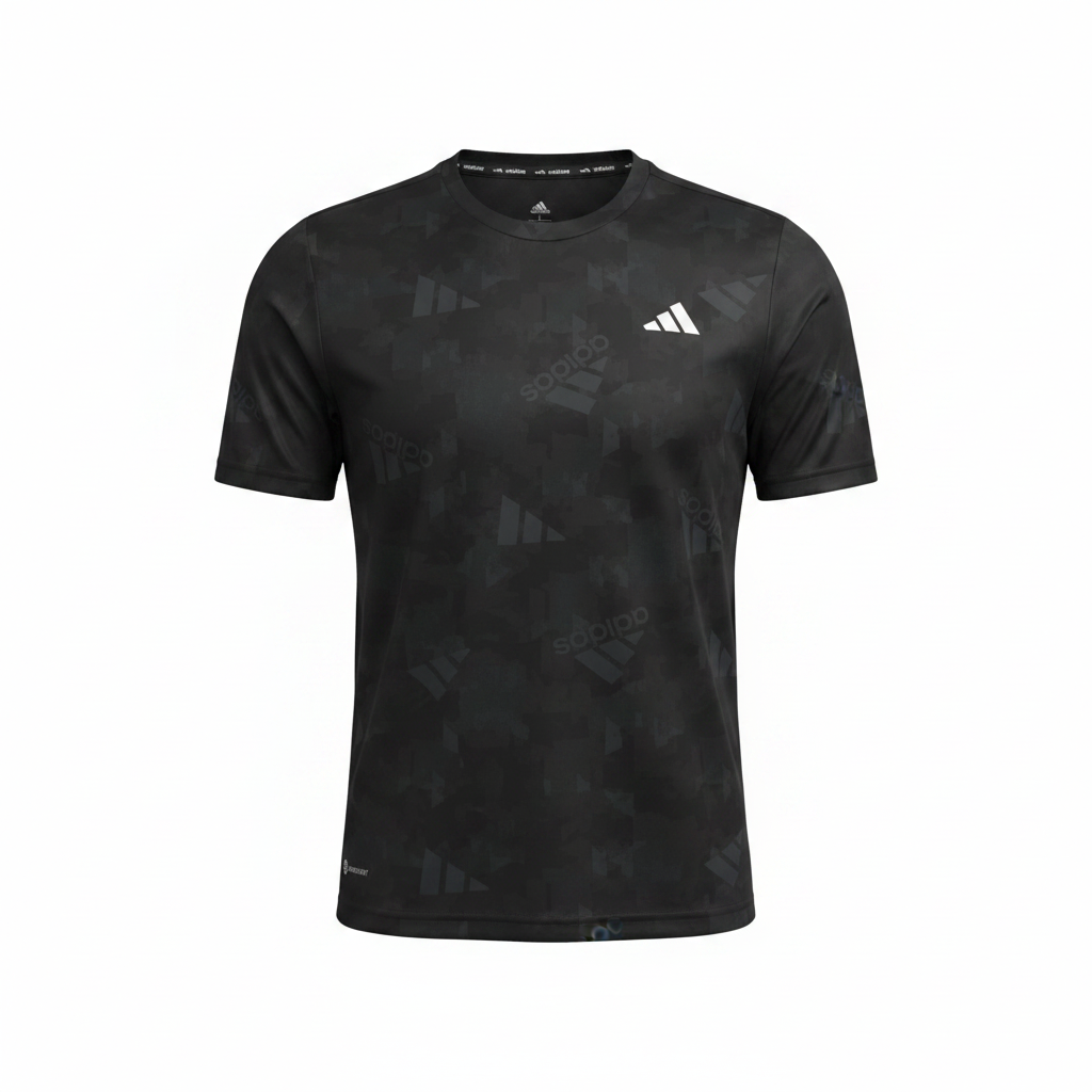 Men's Black All-Over Tonal Camo-Print Athletic T-Shirt – Ghost Mannequin