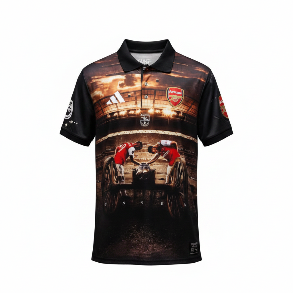 Arsenal x Adidas Gunner Stadium Graphic Jersey – Catalog Shot