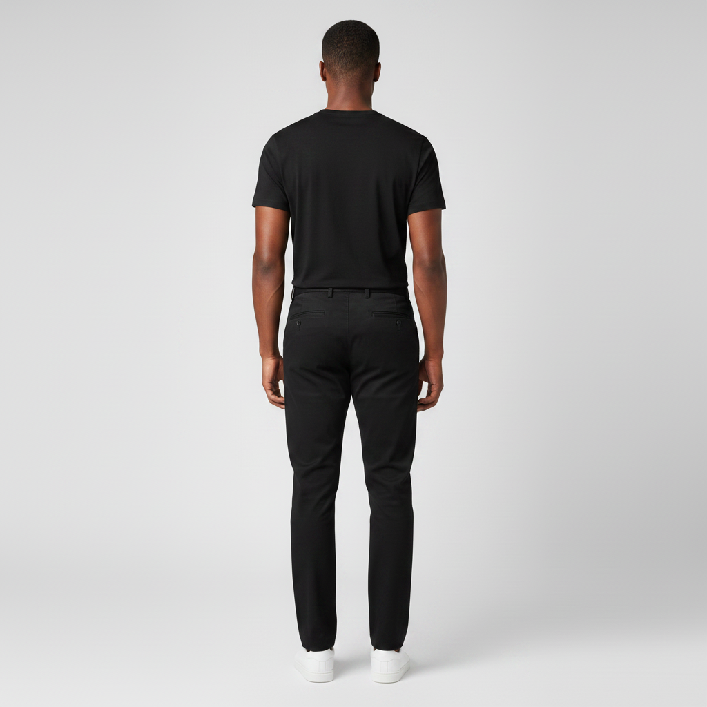 Dockers Chino Trousers Black - Model Back