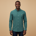 Teal Green Long Sleeve Shirt - Front Model View