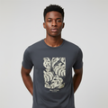 Front model view – Botanical Leaf Graphic Tee