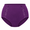 Plus Size High-Waist Shaper Briefs – Purple
