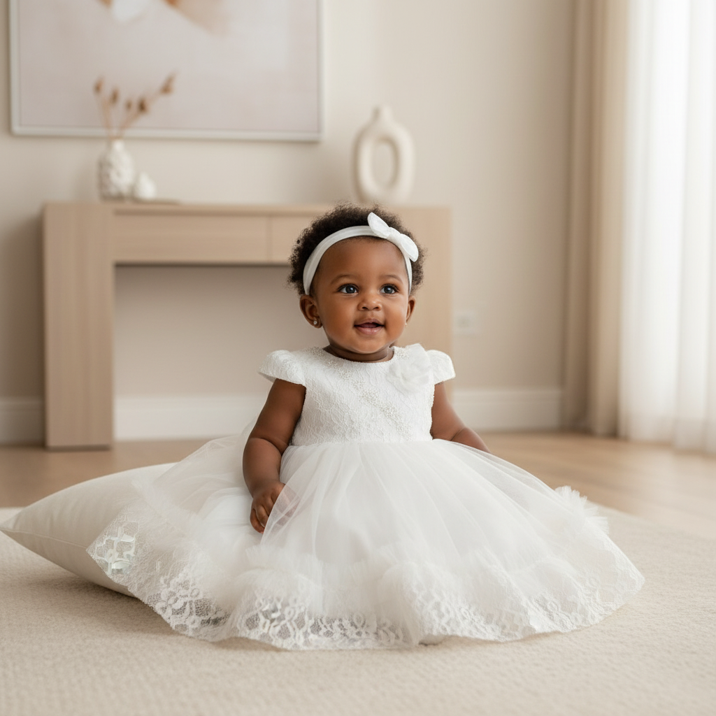 Baby Girl Tulle Princess Dress â€“ Nigerian Model
