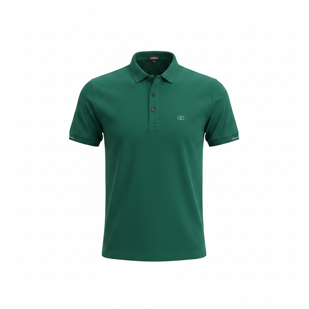 Ghost mannequin – Aribest Store Zegna Emerald Green Polo Shirt