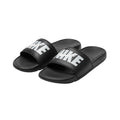 Black Logo Strap Sport Slide Men's