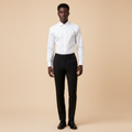 Chukmore Black Tailored Straight-Leg Trousers - Model Shot