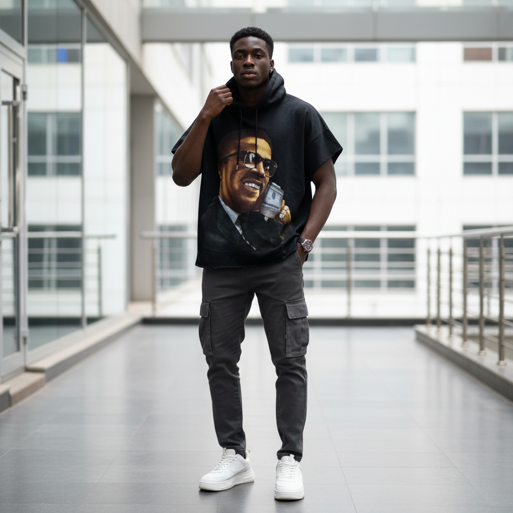 Richer Than NYX Graphic Hoodie – Model Shot