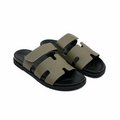 Olive H-Strap Double Band Palm Slide - Ghost Mannequin